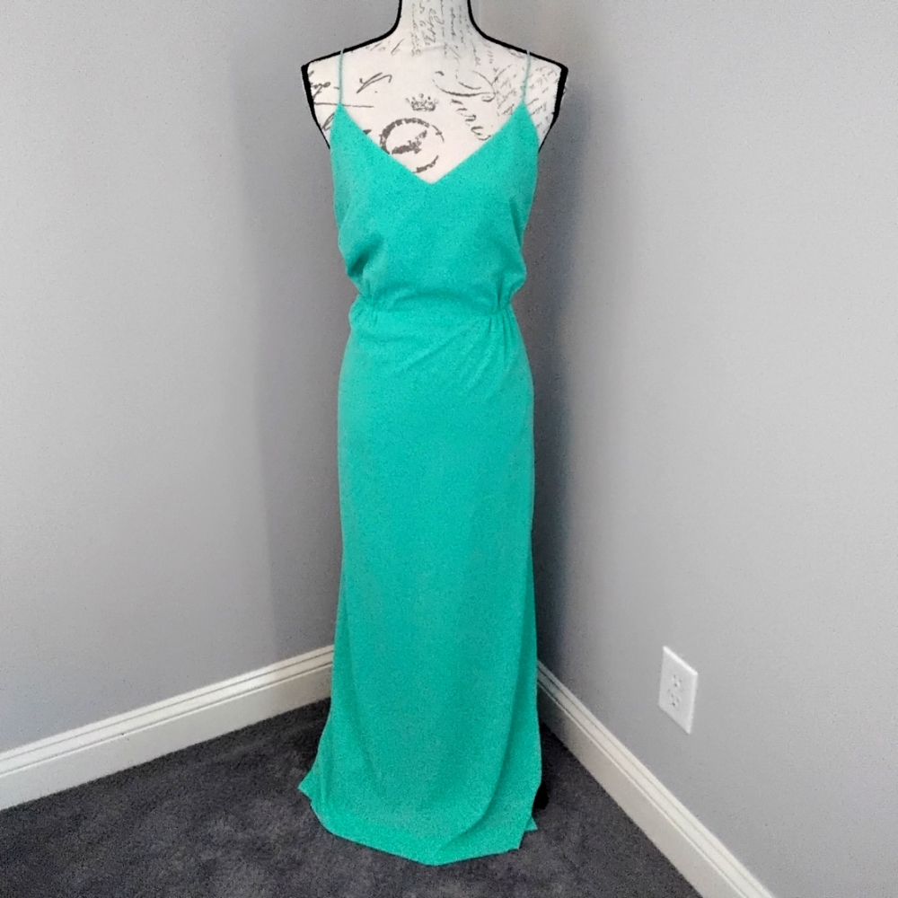 J. Crew Spaghetti Strap V-neck Maxi Dress - 14